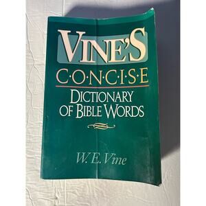 Vine's Concise Dictionary Of Bible Words Book - Nelson's Concise Series